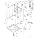 Speed Queen SSE007QF1500 cabinet assy diagram