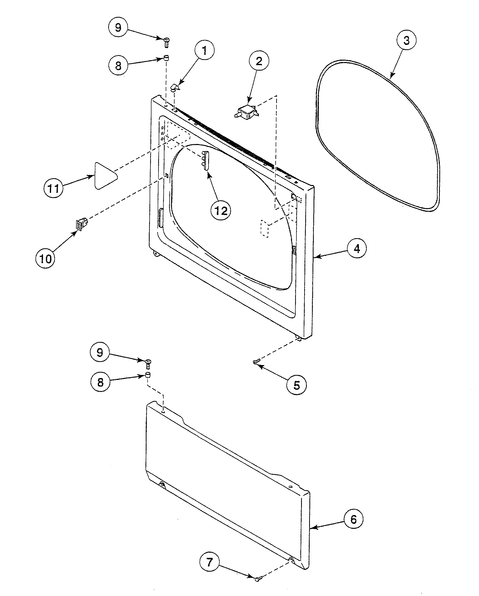 Speed Queen SSE007WF1500 front panel diagram