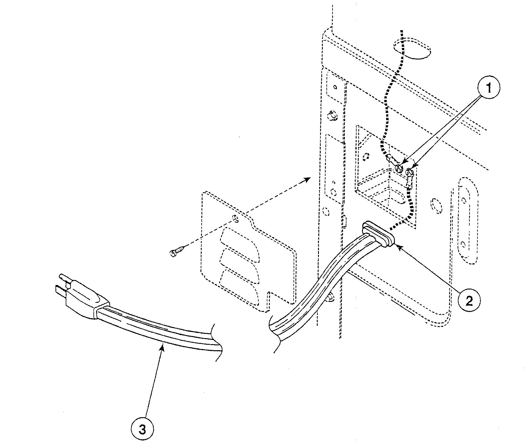 Speed Queen SSE007WF99H2 power cord diagram