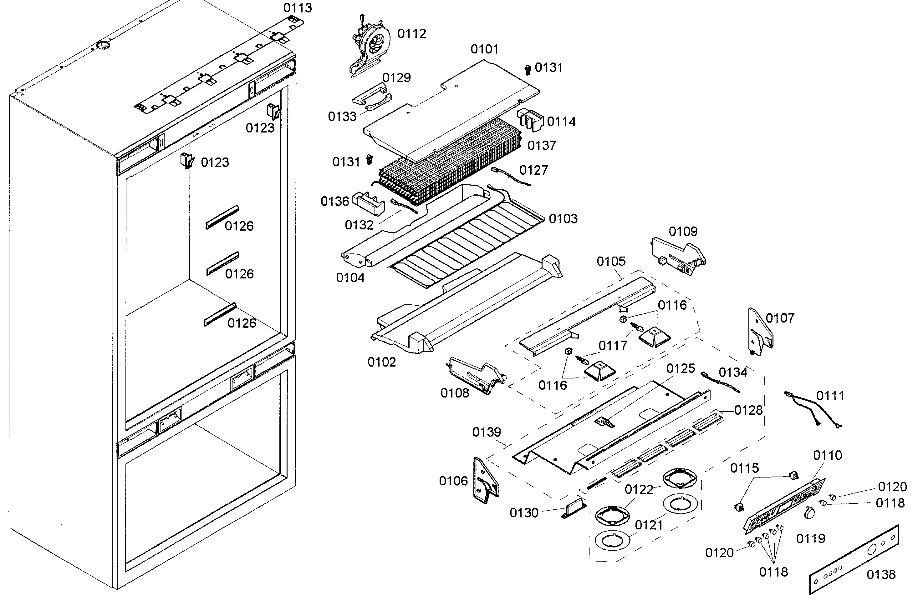 Bosch B36IT71NNP/11 control assy diagram