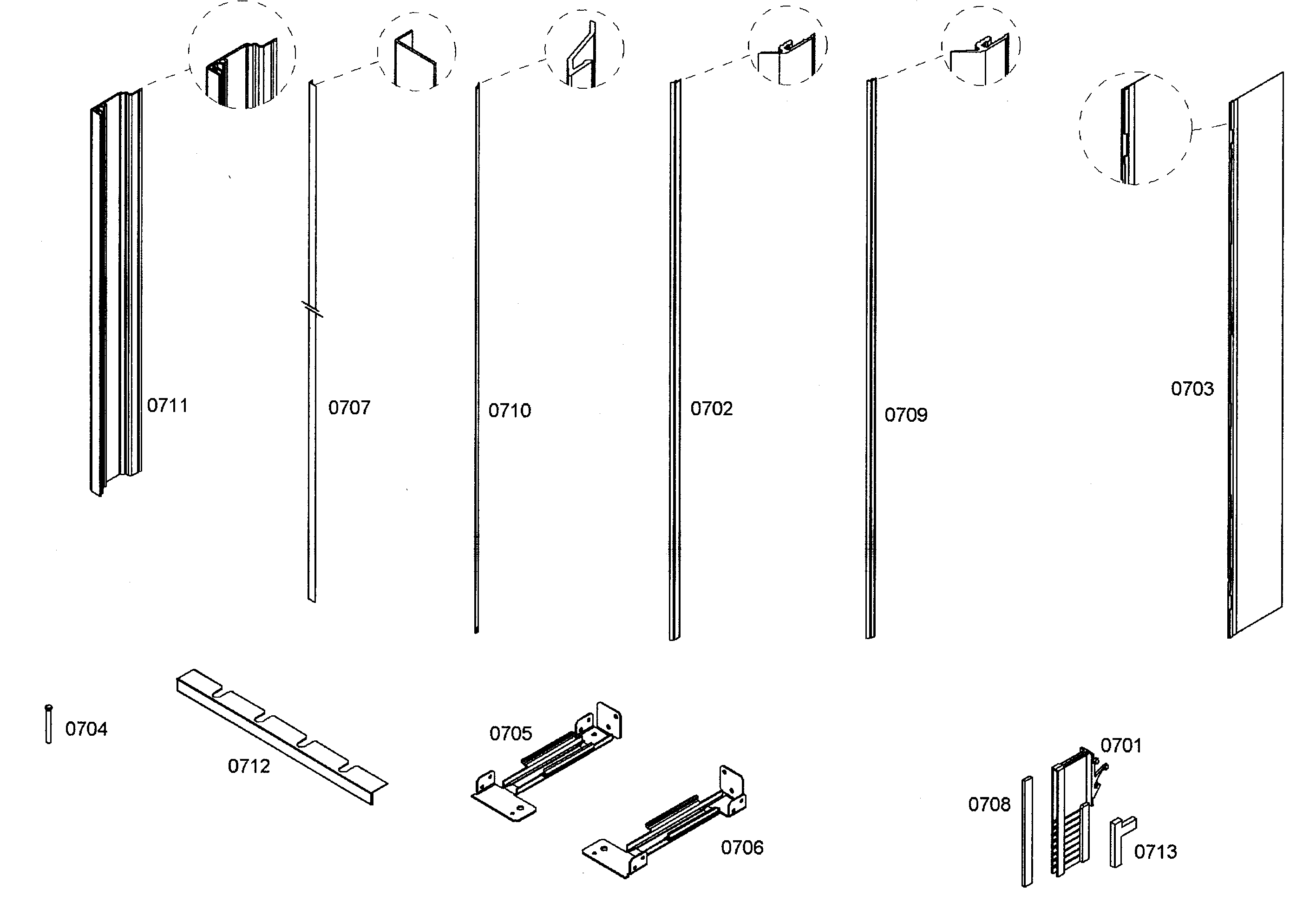 Bosch B36IT71NNP/11 trim assy diagram