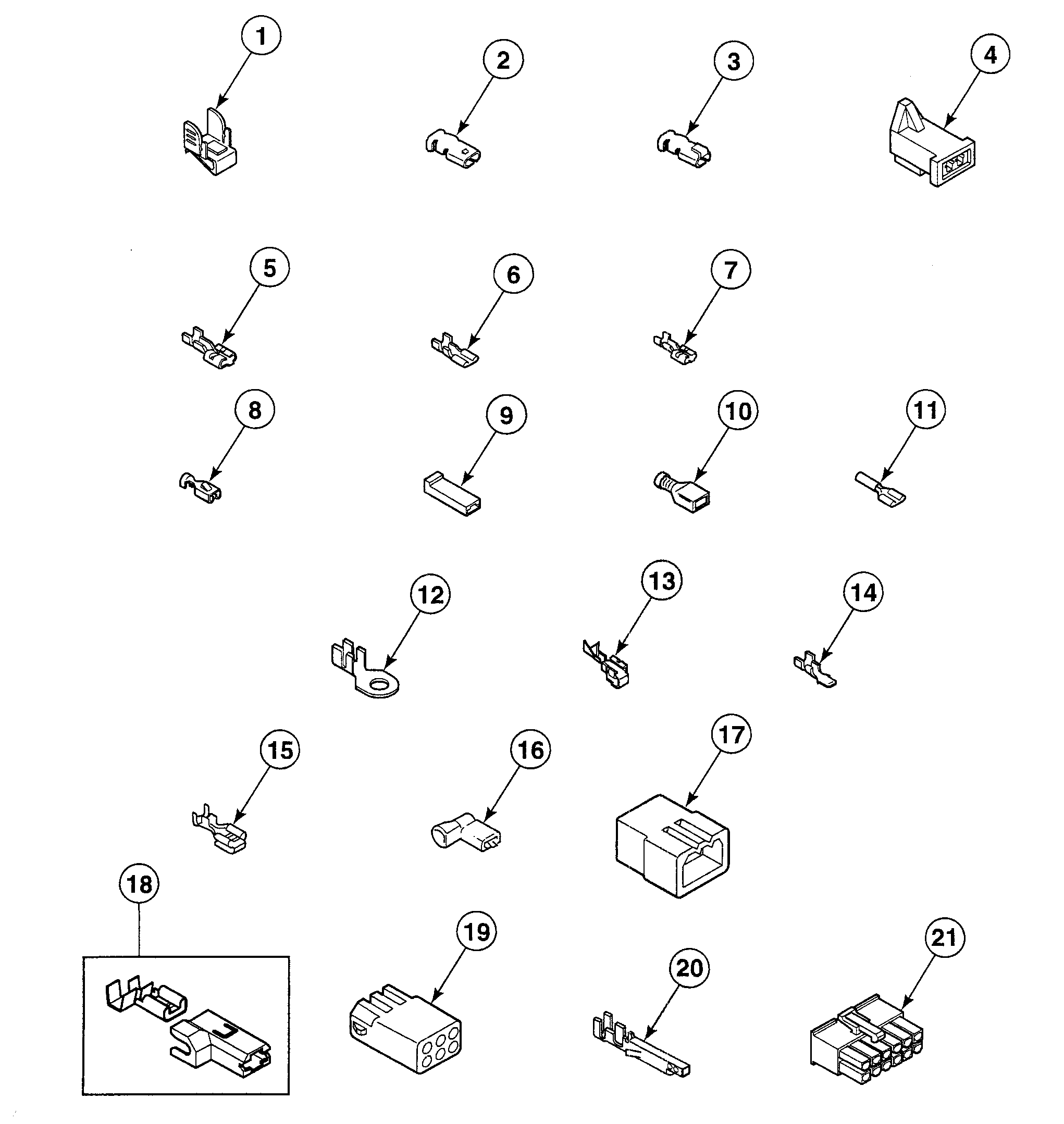 Speed Queen SDE007WF1500 terminals diagram