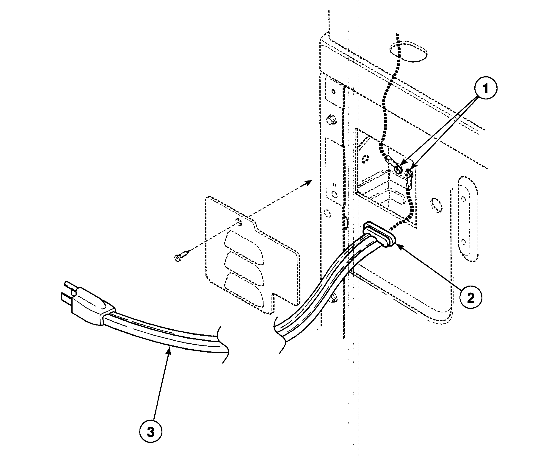 Speed Queen SSE807LF1500 power cord diagram