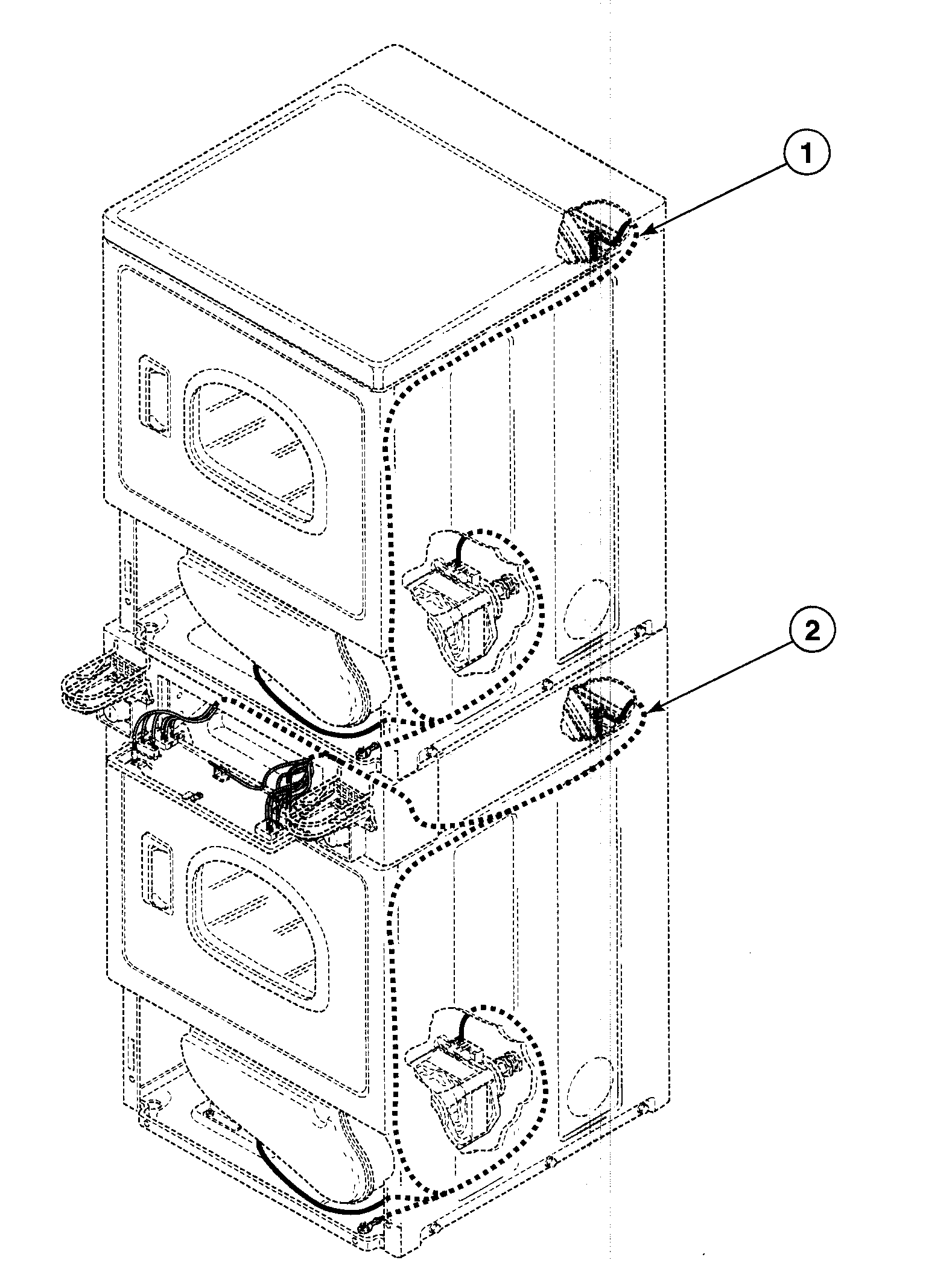 Speed Queen SSE807LF1500 harnesses 2 diagram
