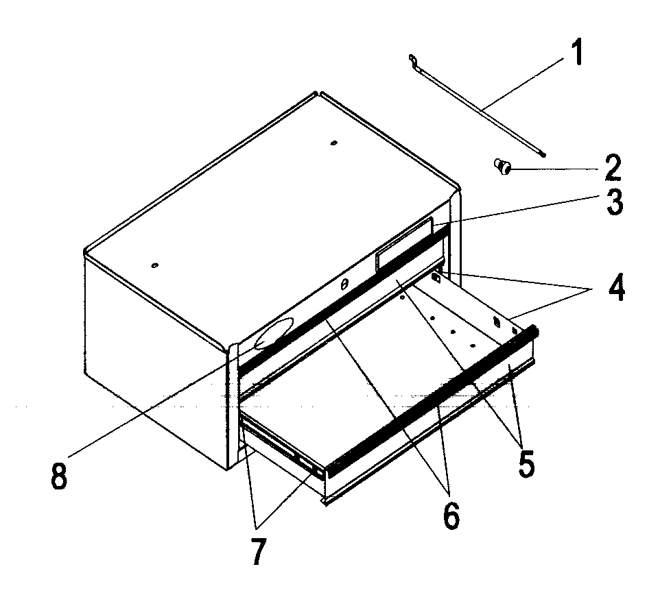 Craftsman 706127360 tool chest diagram