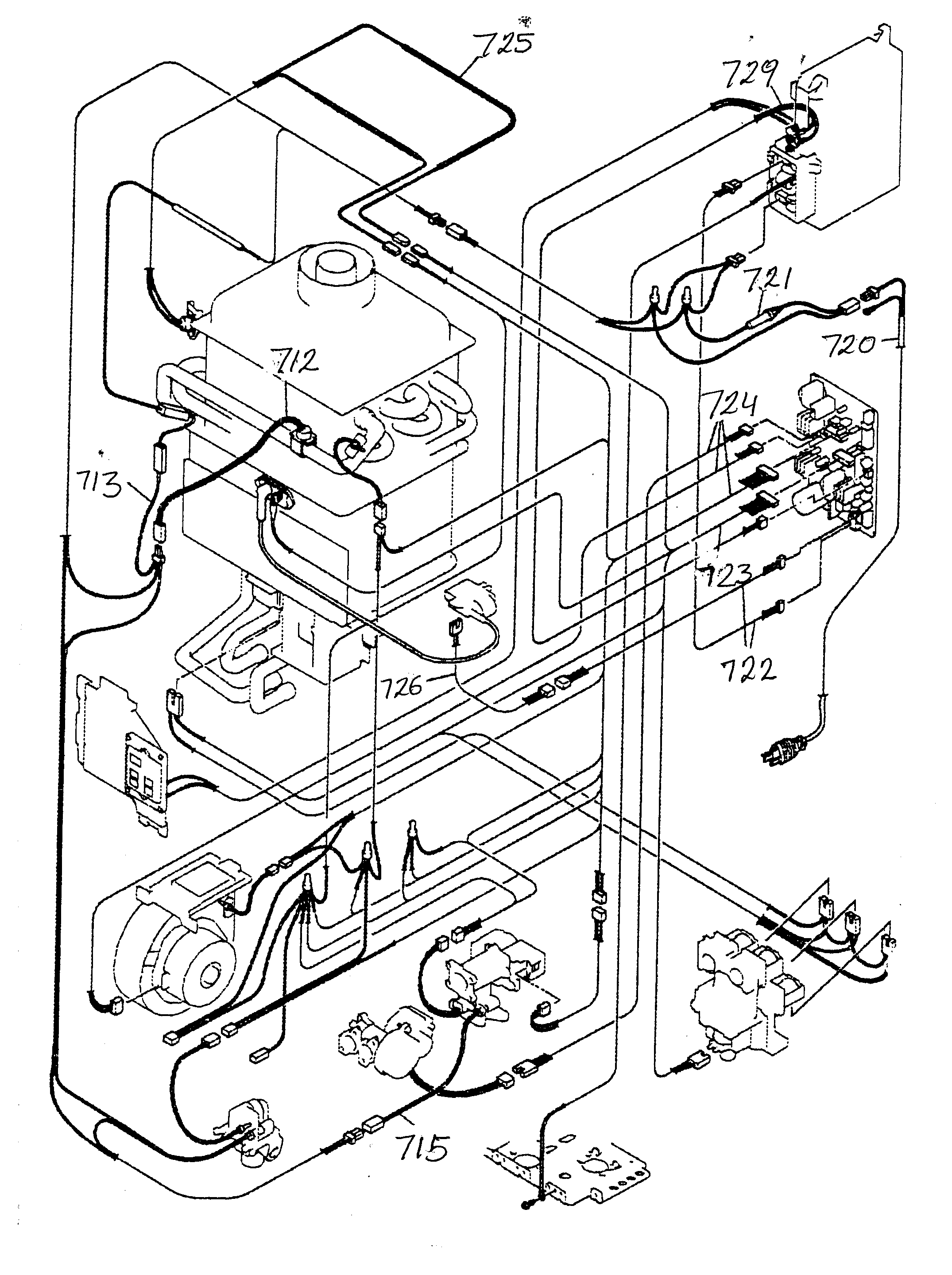 Kenmore 154330070 wire harness diagram