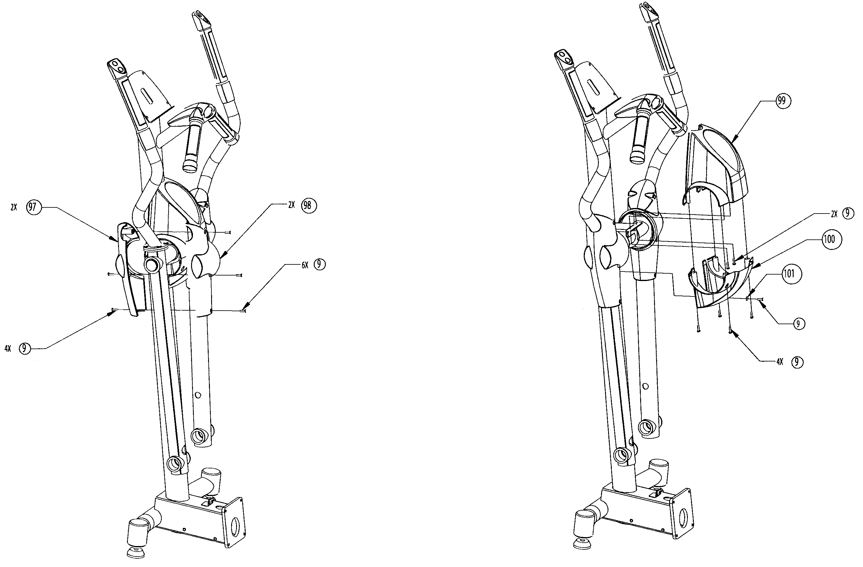 Nautilus E9.16 covers assy diagram