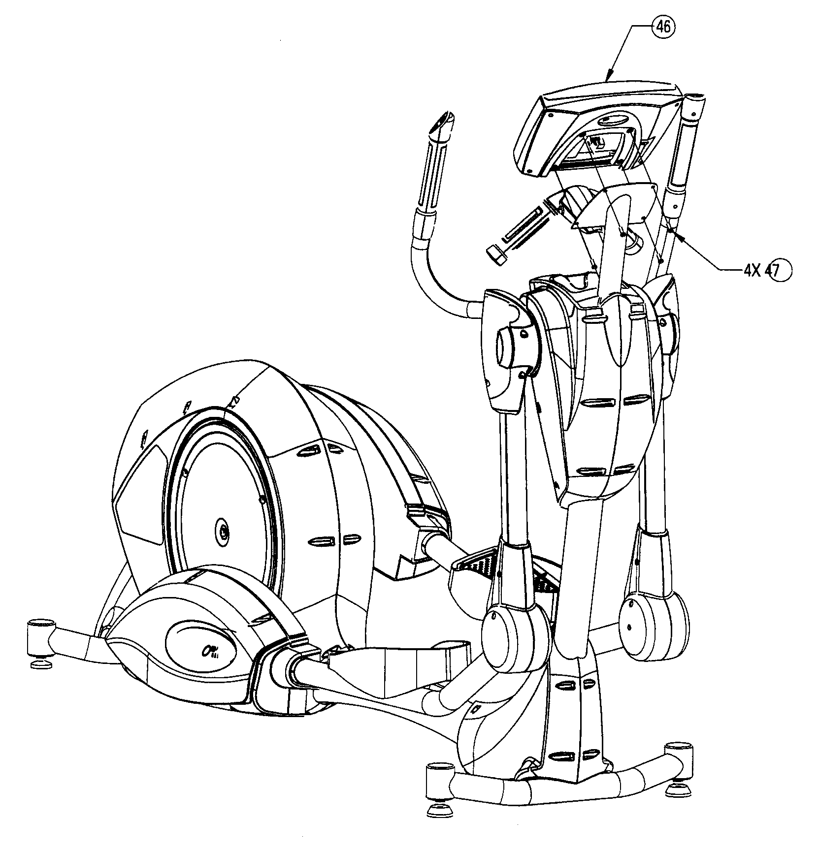 Nautilus EV9.16 console assy diagram
