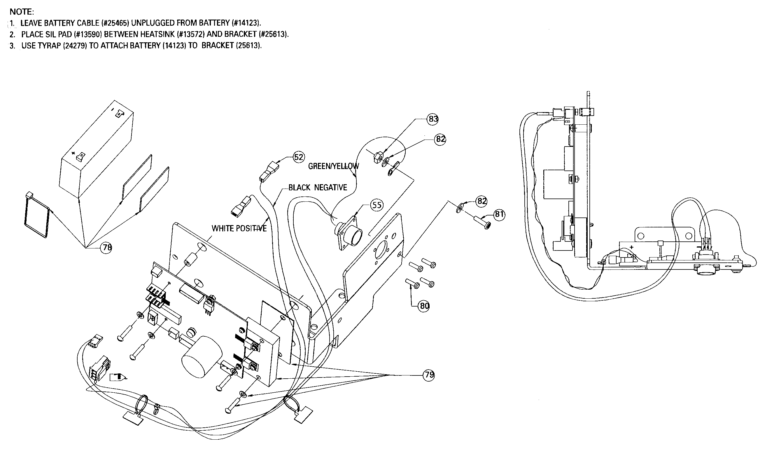 StairMaster 3800RC pcb assy diagram
