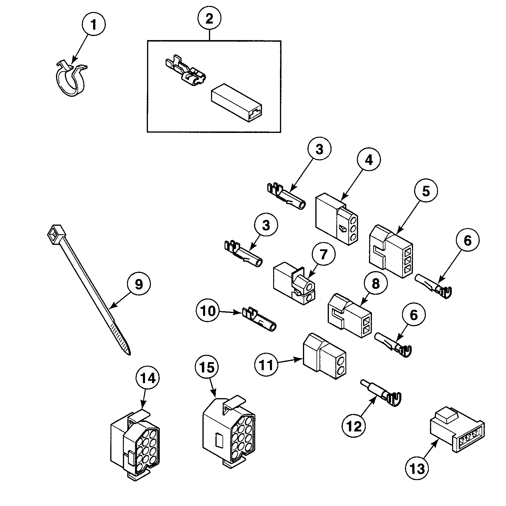 Speed Queen SDE807WF1500 terminals blocks diagram