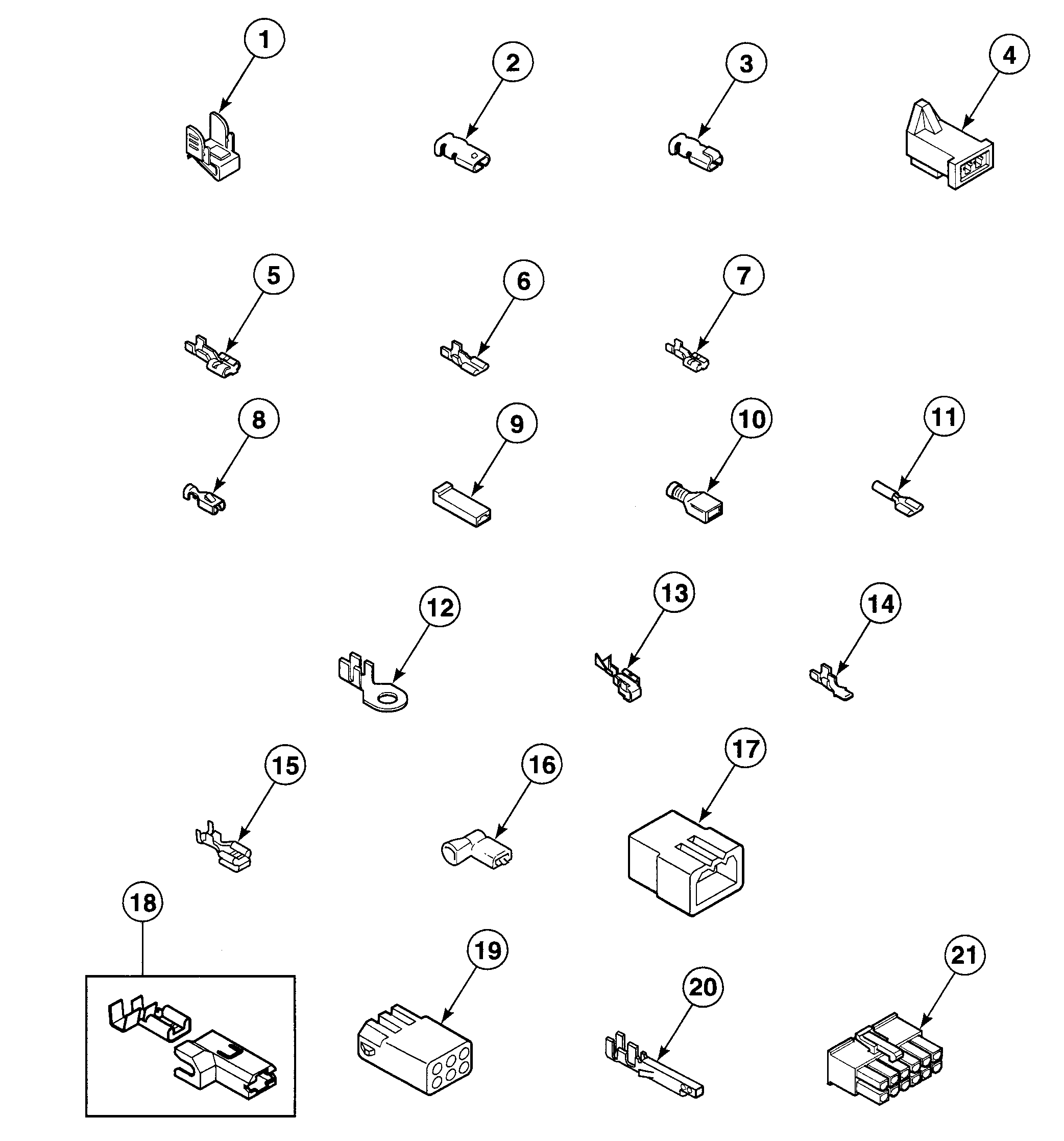 Speed Queen SDE807WF1500 terminals diagram