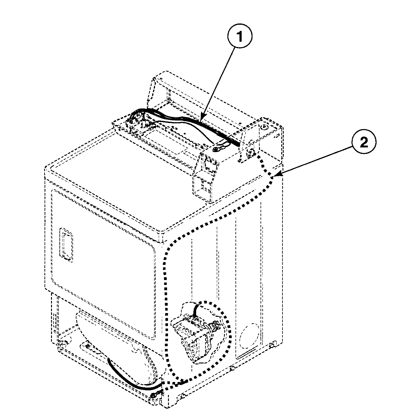 Speed Queen SDE807WF1500 harnesses diagram