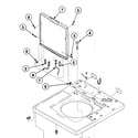 Speed Queen SWT020QM lid assy diagram