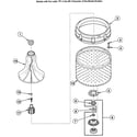 Speed Queen SWT020QM hub assy 1 diagram