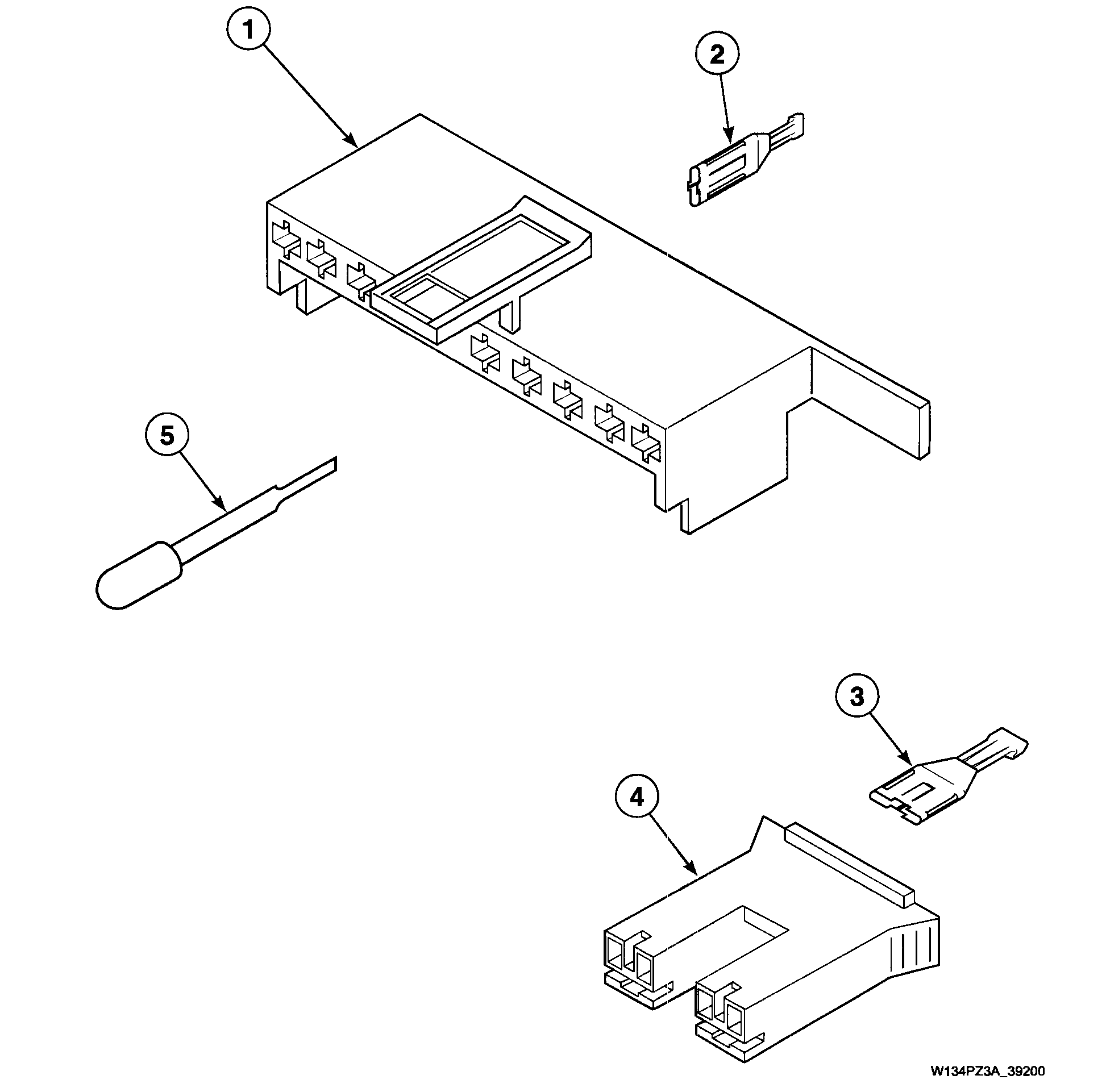 Speed Queen SWT020QM terminals 1 diagram