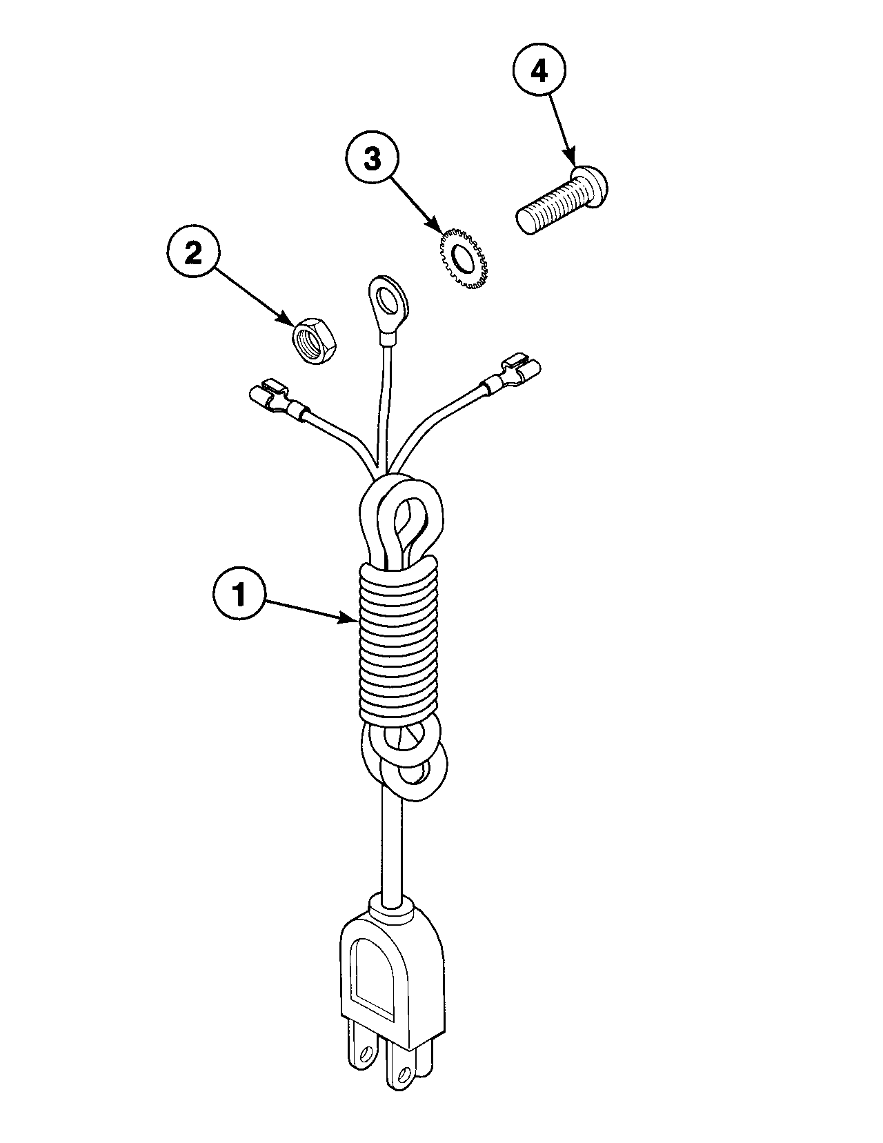 Speed Queen SWT020QM power cord diagram