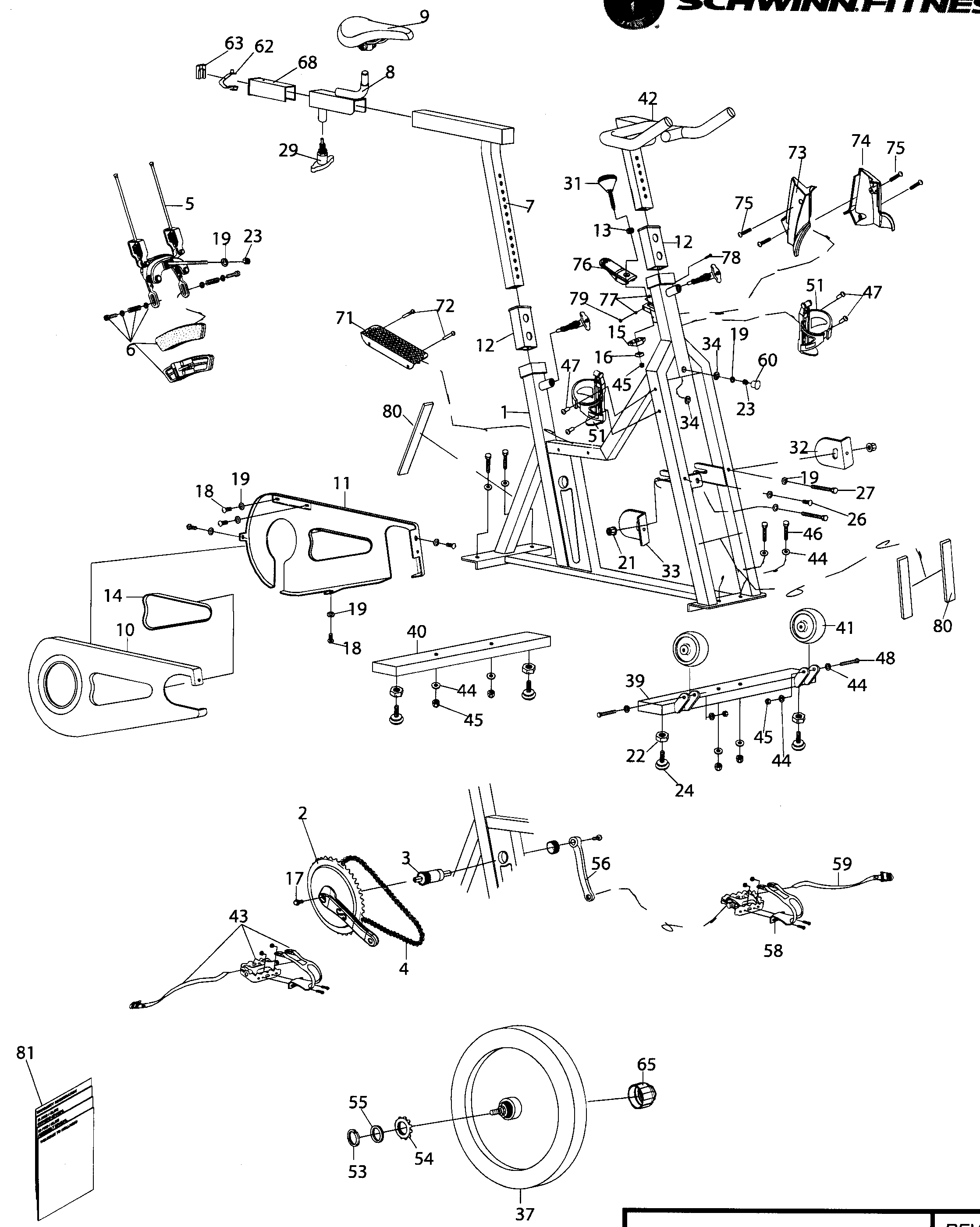 Schwinn 3690014 cycle diagram