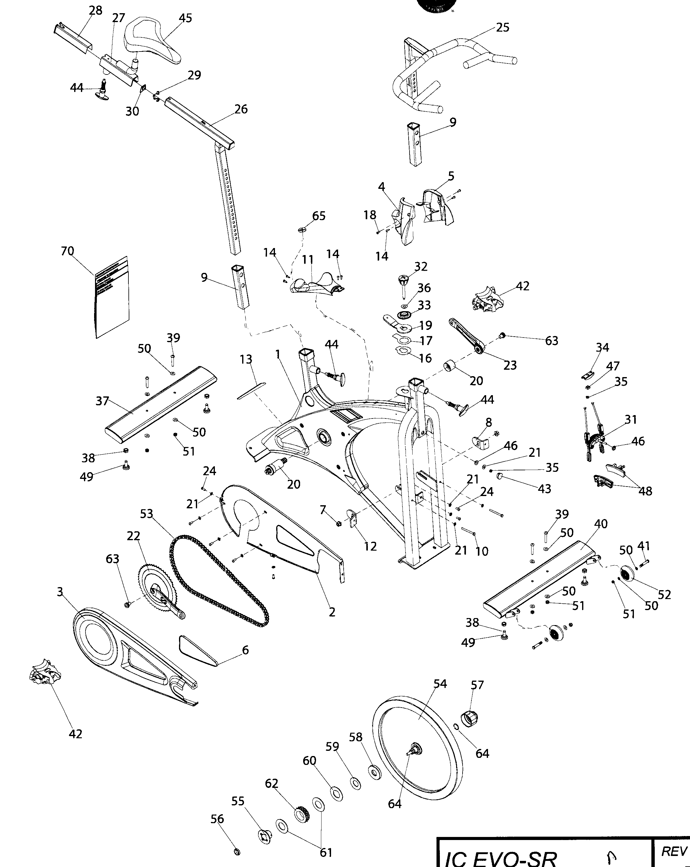 Schwinn SCHWINN IC EVO-SR-MATTE RED cycle diagram