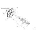 StairMaster SC916 pulley 2 assy diagram