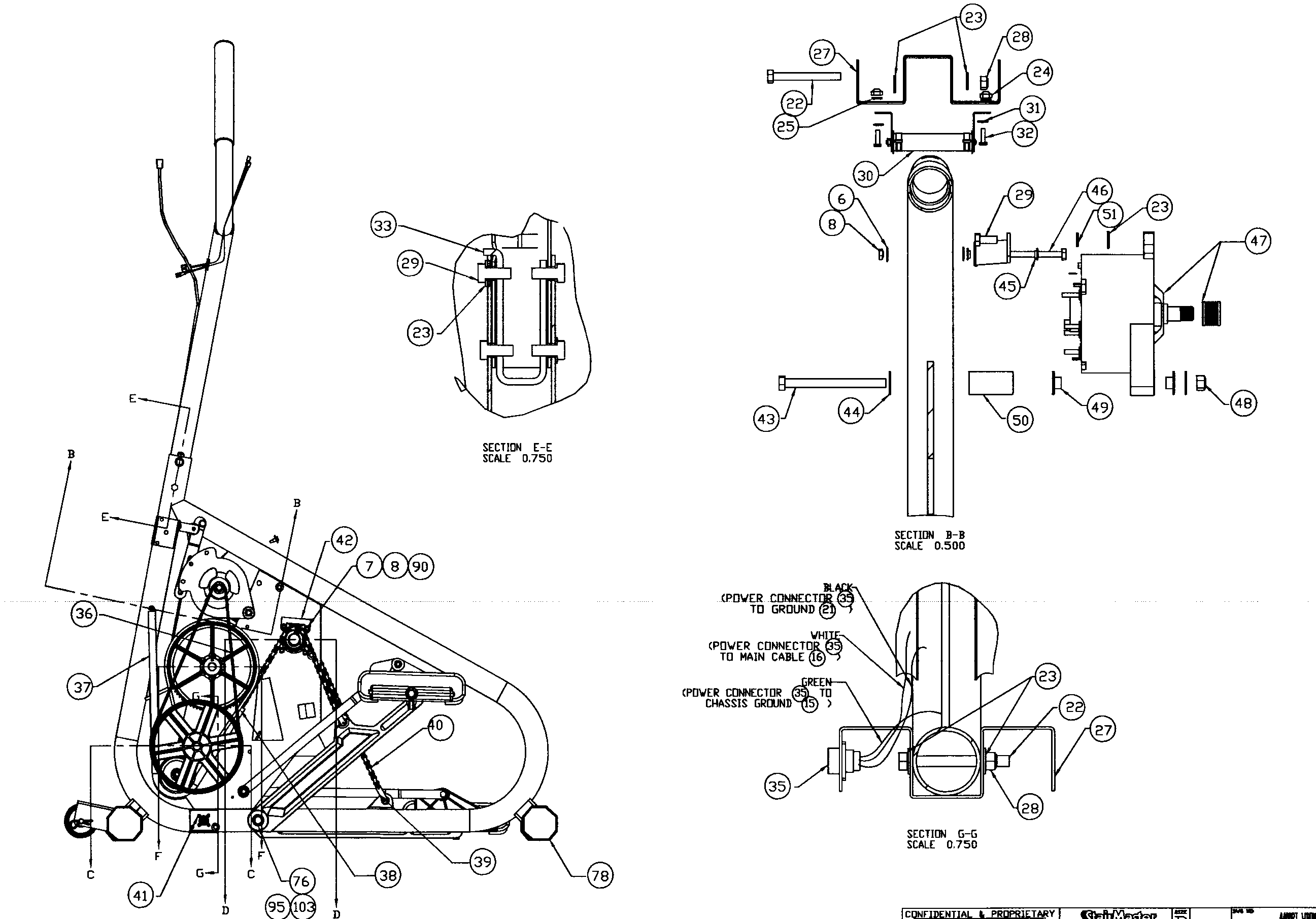 StairMaster 4400PT transmission 2 diagram