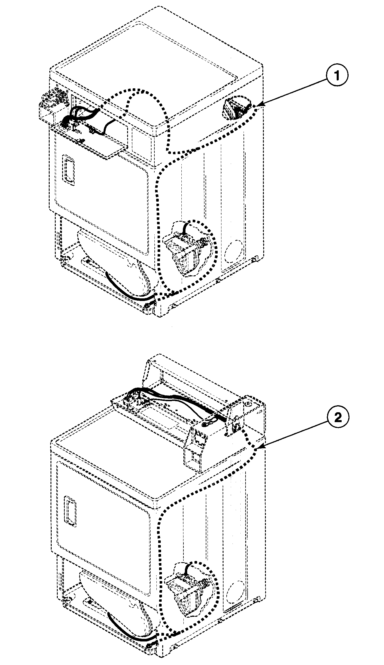 Speed Queen SDE107WF1500 harnesses diagram