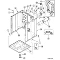 Speed Queen SDE107LF99L7 cabinet assy diagram