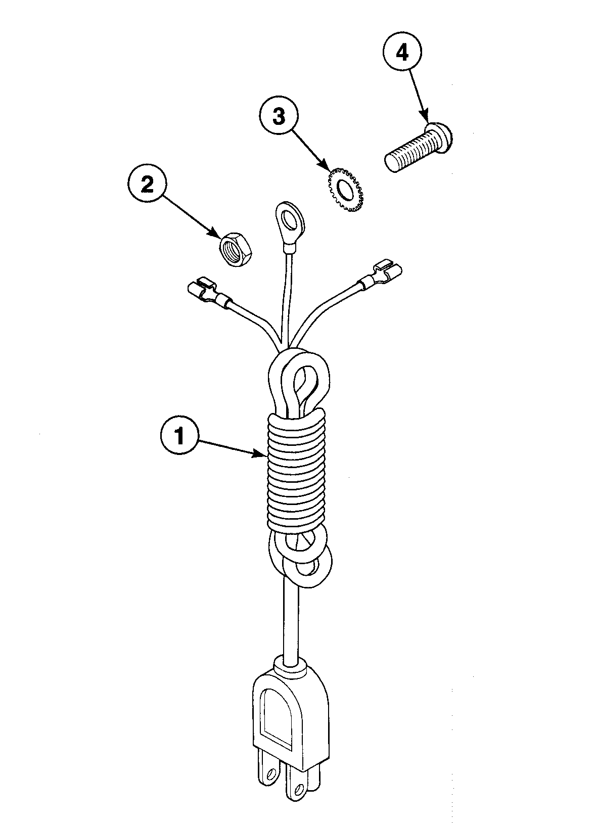 Speed Queen SWT820LN power cord diagram