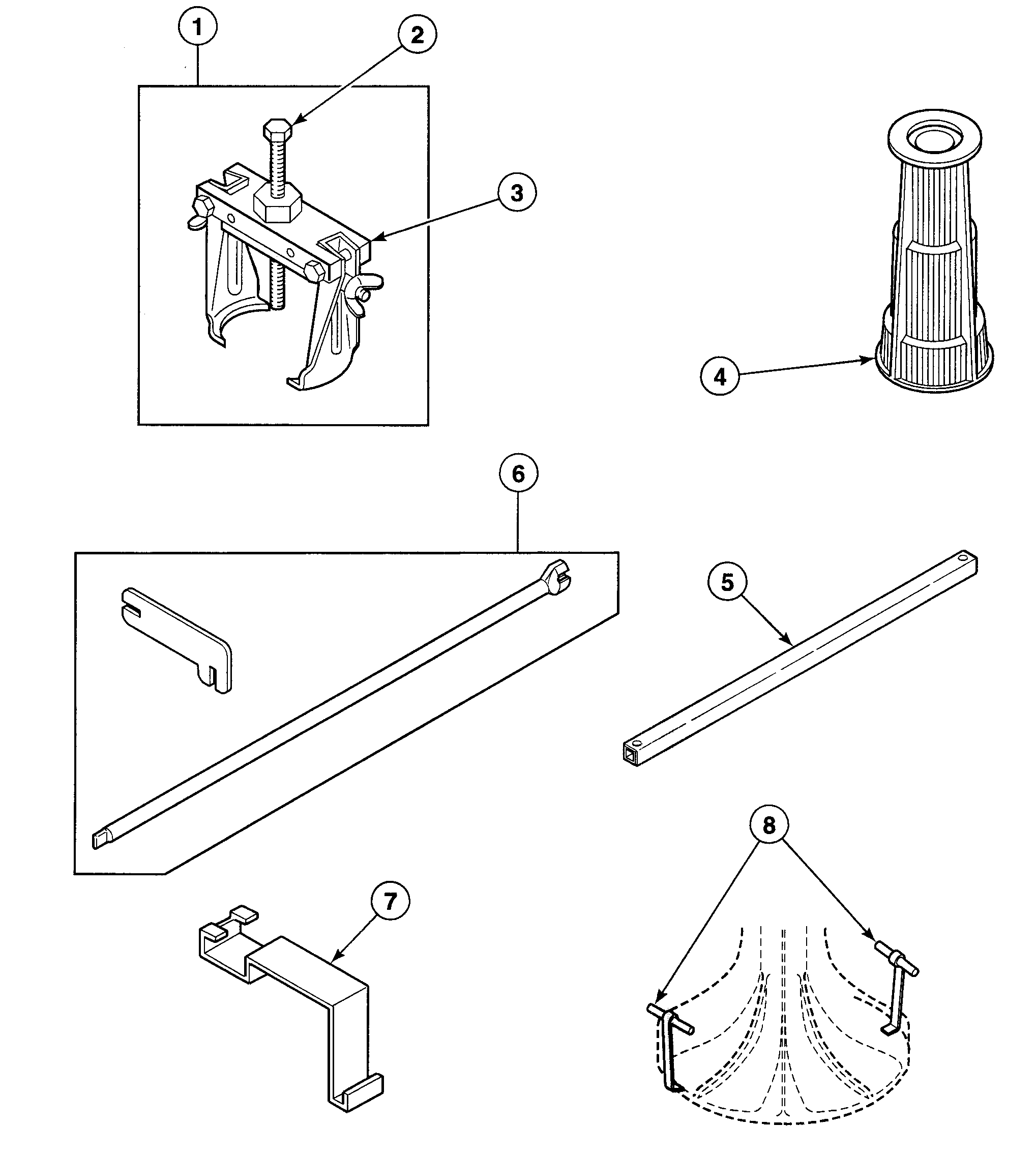 Speed Queen SWT820LN tools 2 diagram