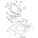 Speed Queen SWT820WN lid assy diagram
