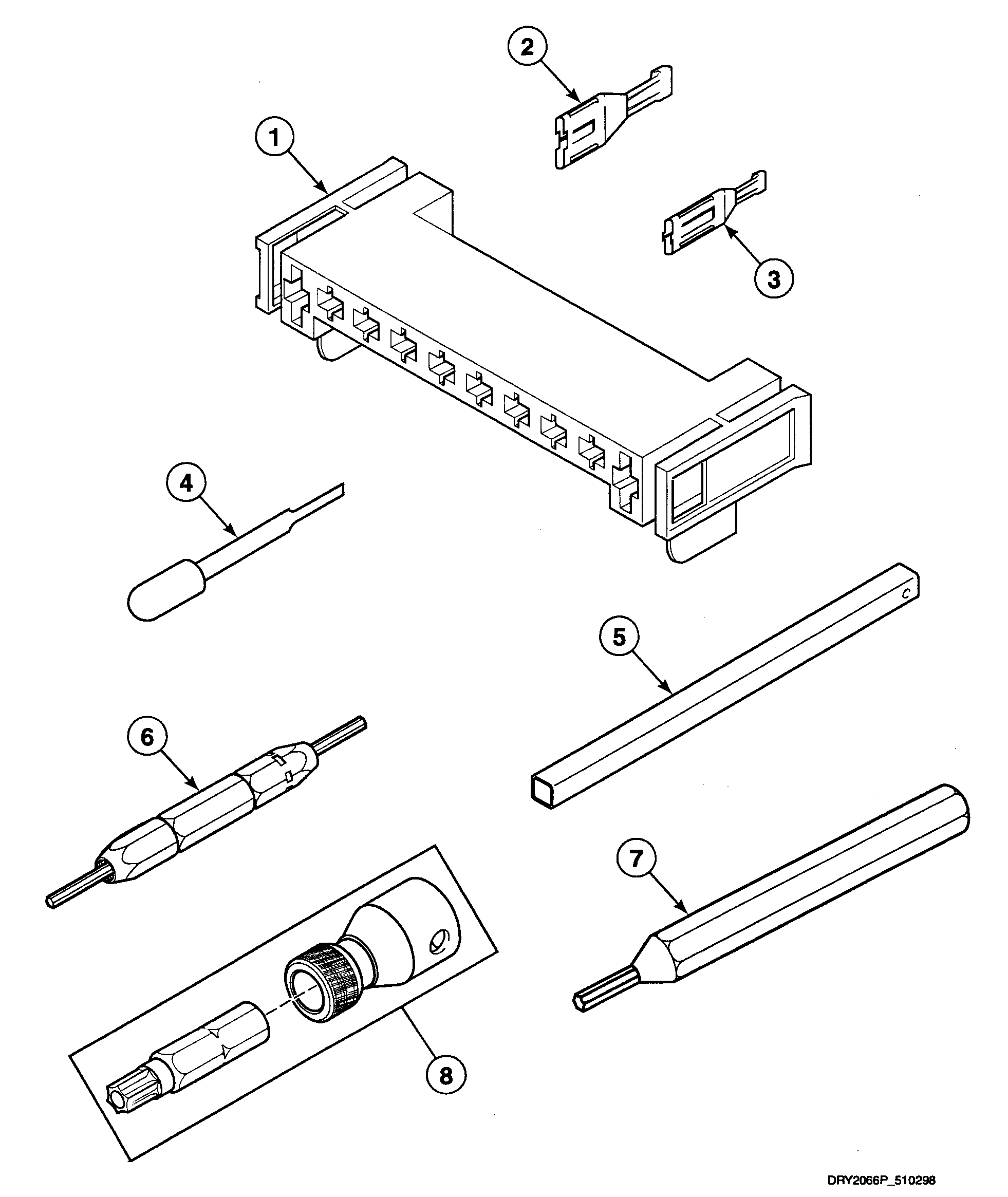 Speed Queen SDE307LF tools diagram