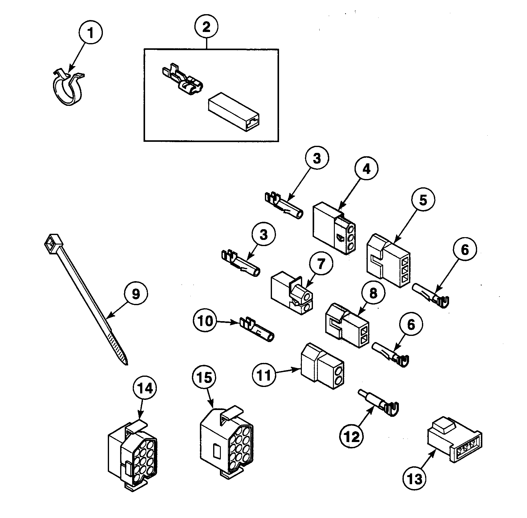 Speed Queen SDE307QF1500 terminals diagram