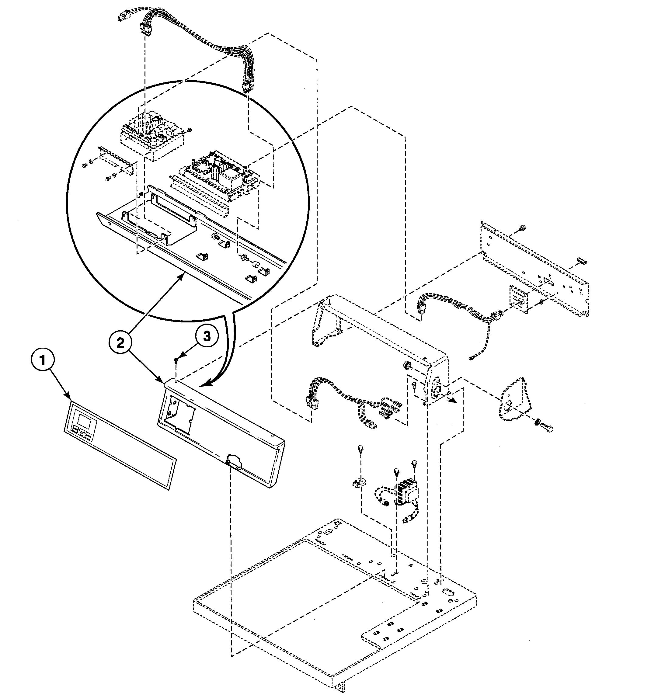 Speed Queen SDEC07QJ control panel diagram