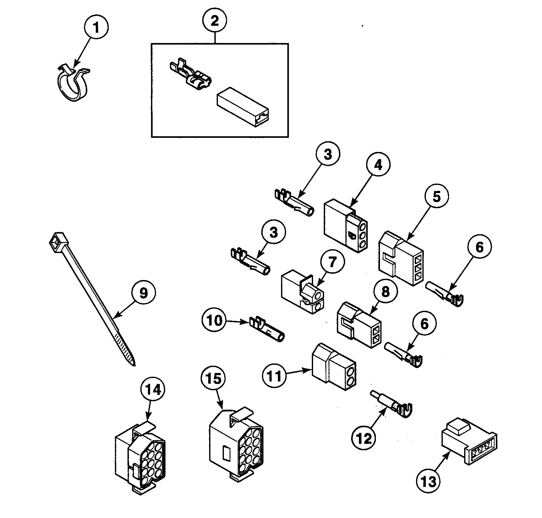 Speed Queen SDEC07QJ terminals diagram