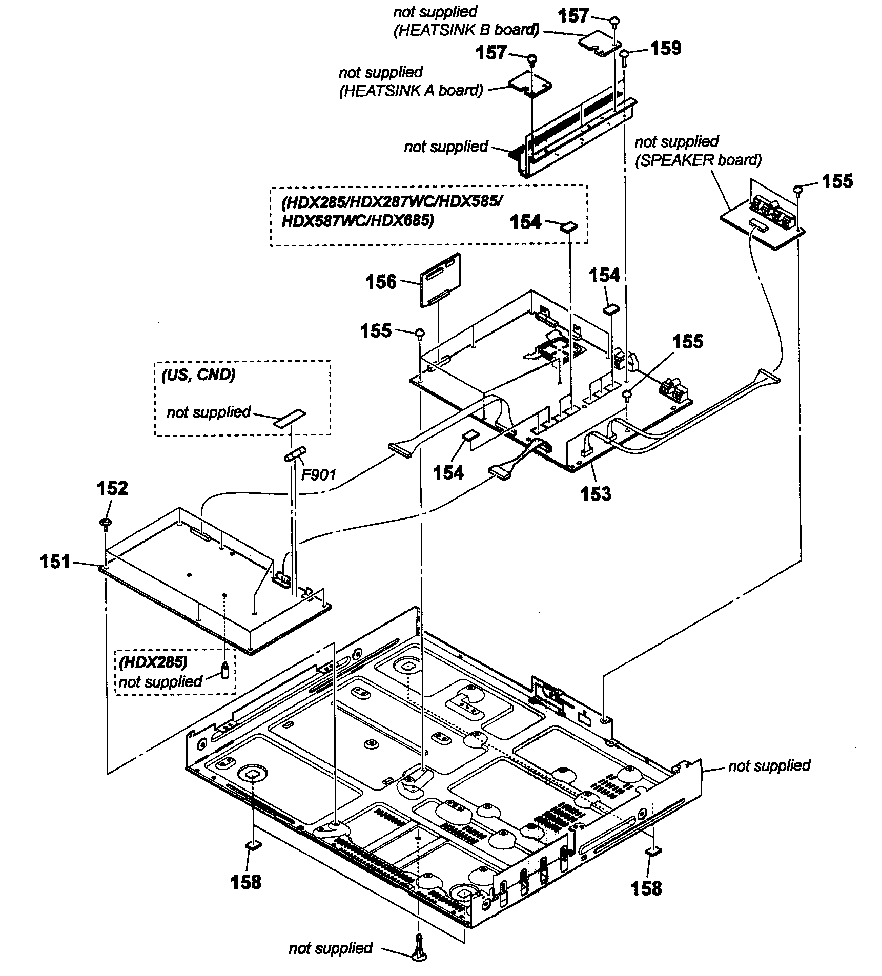 Sony DAV-HDX285 main board diagram
