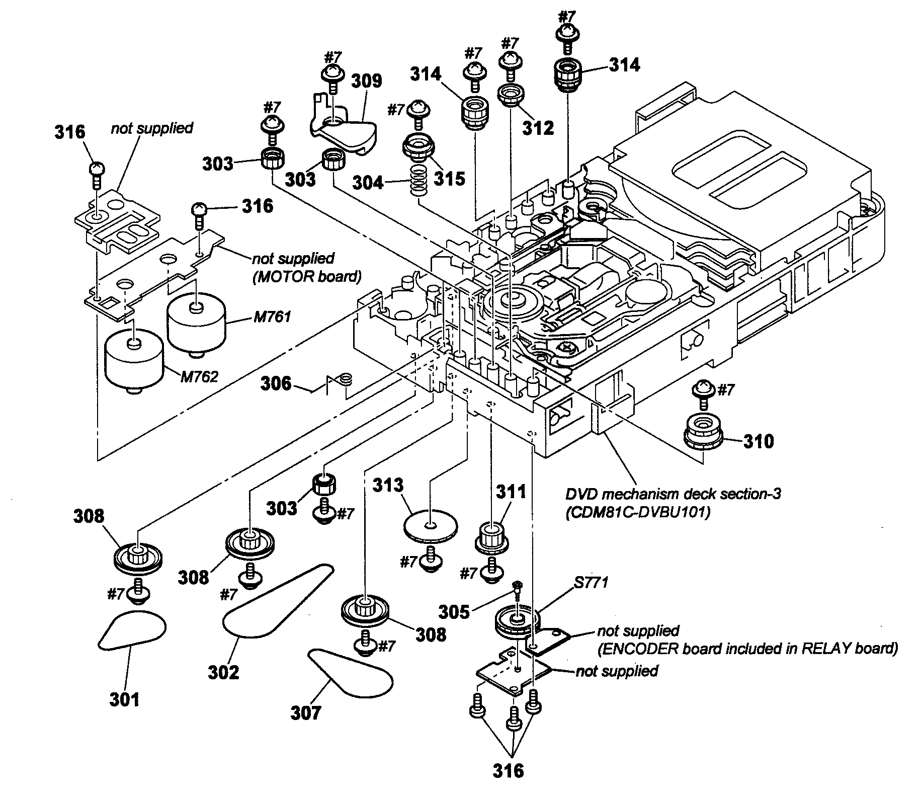 Sony DAV-HDX285 deck 1 diagram