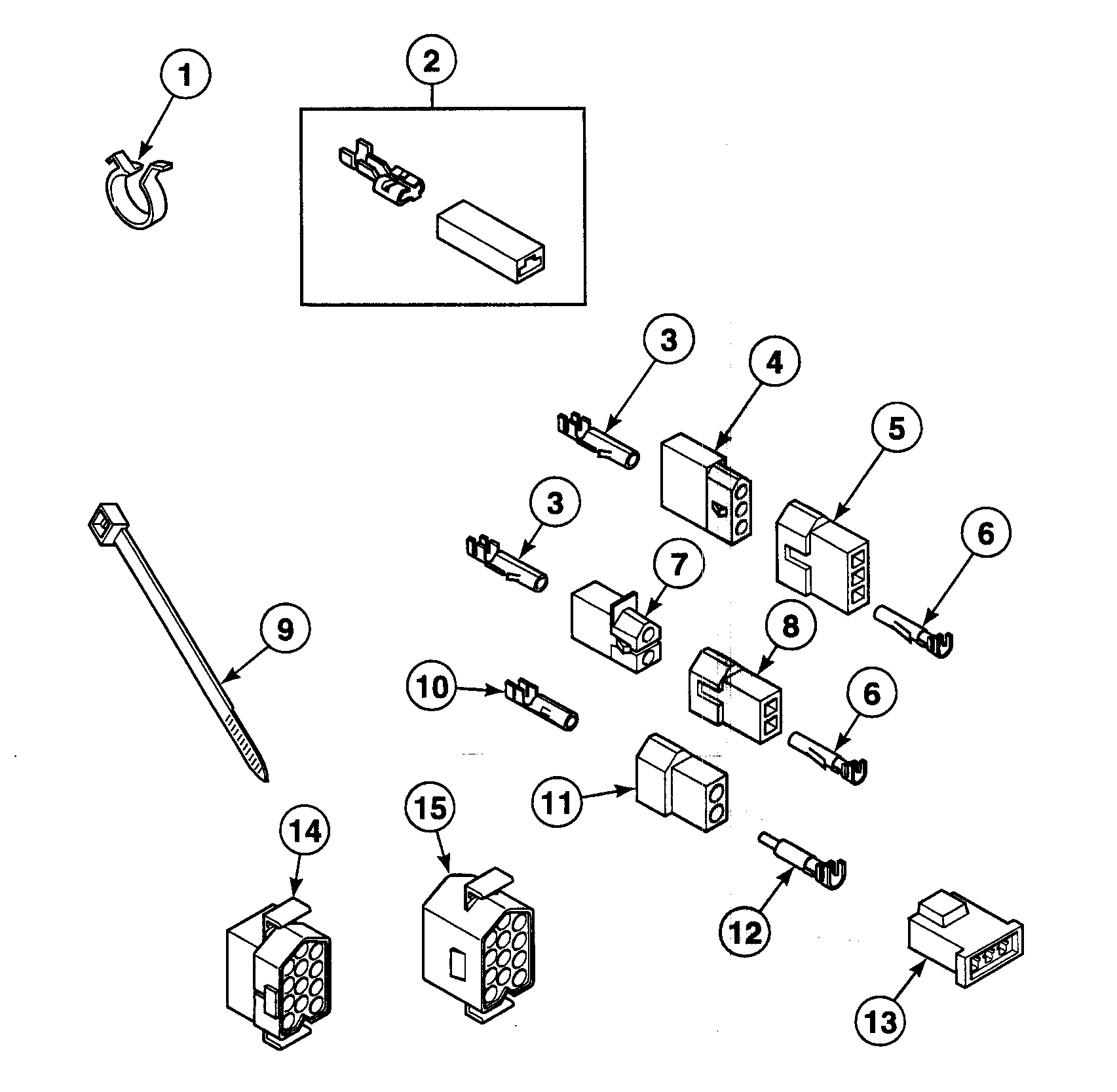 Speed Queen SDEB07QJ1500 terminals diagram