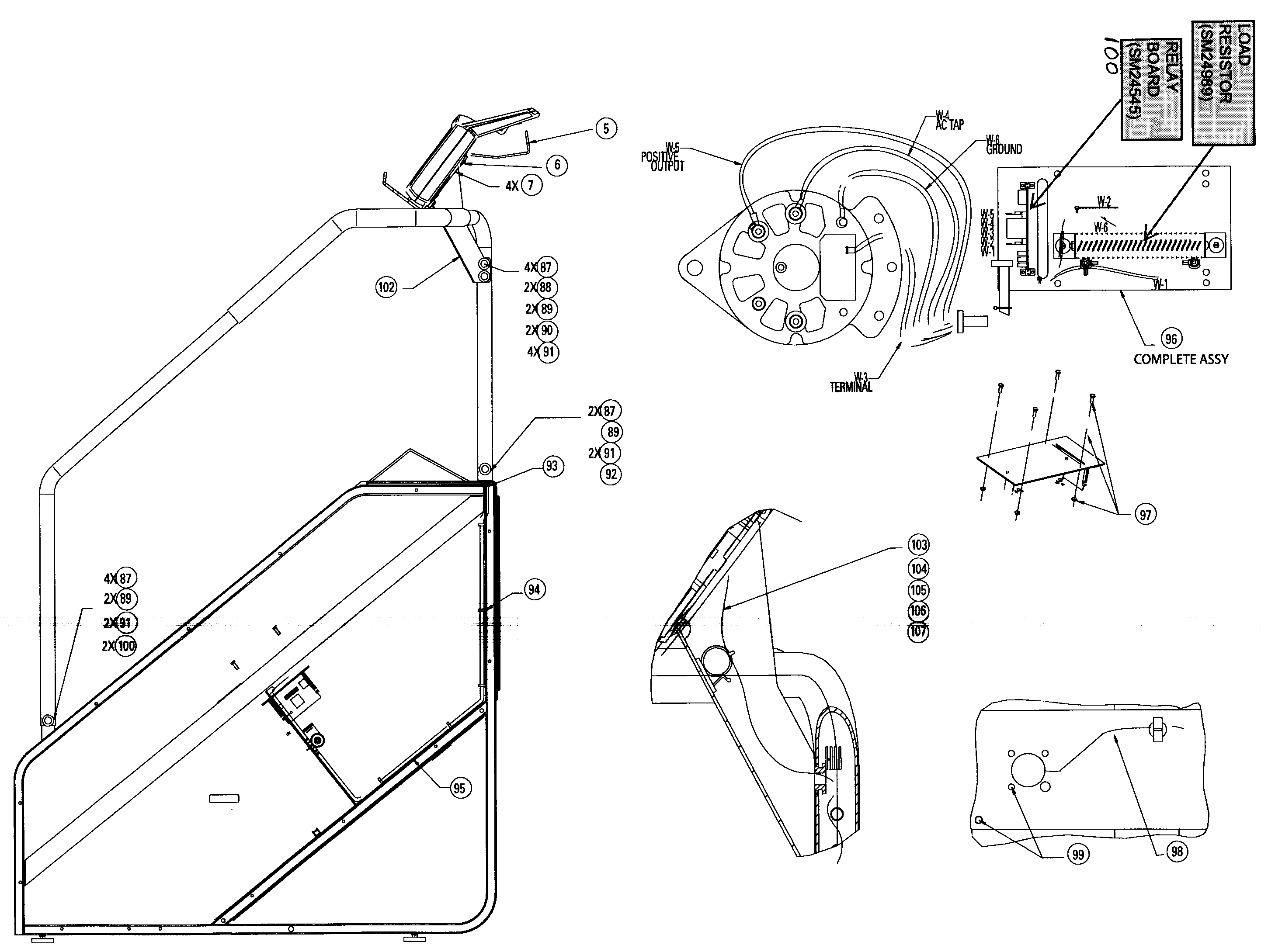 StairMaster 7000PTBLACK harnesses diagram