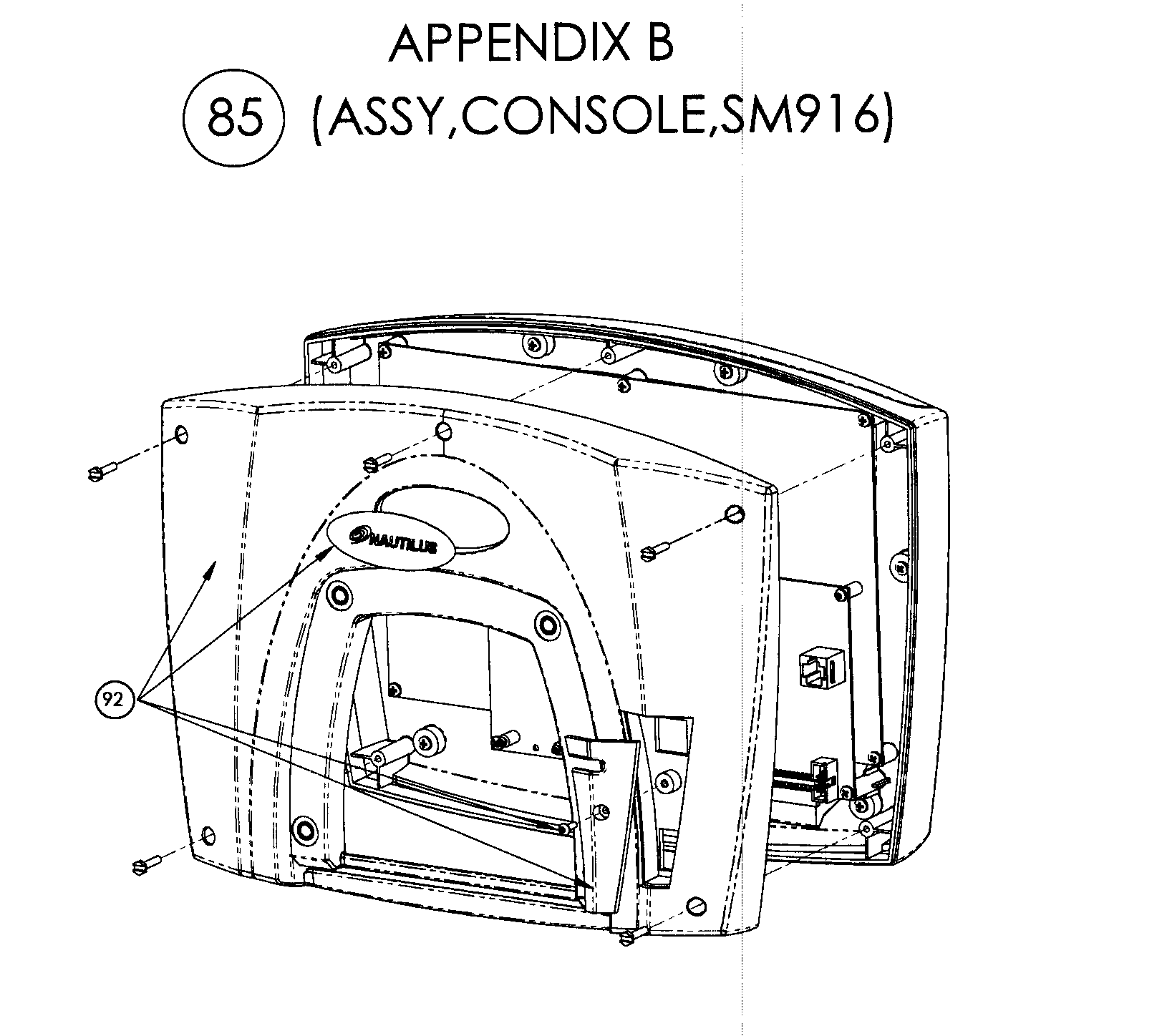 StairMaster SM916 console 4 diagram