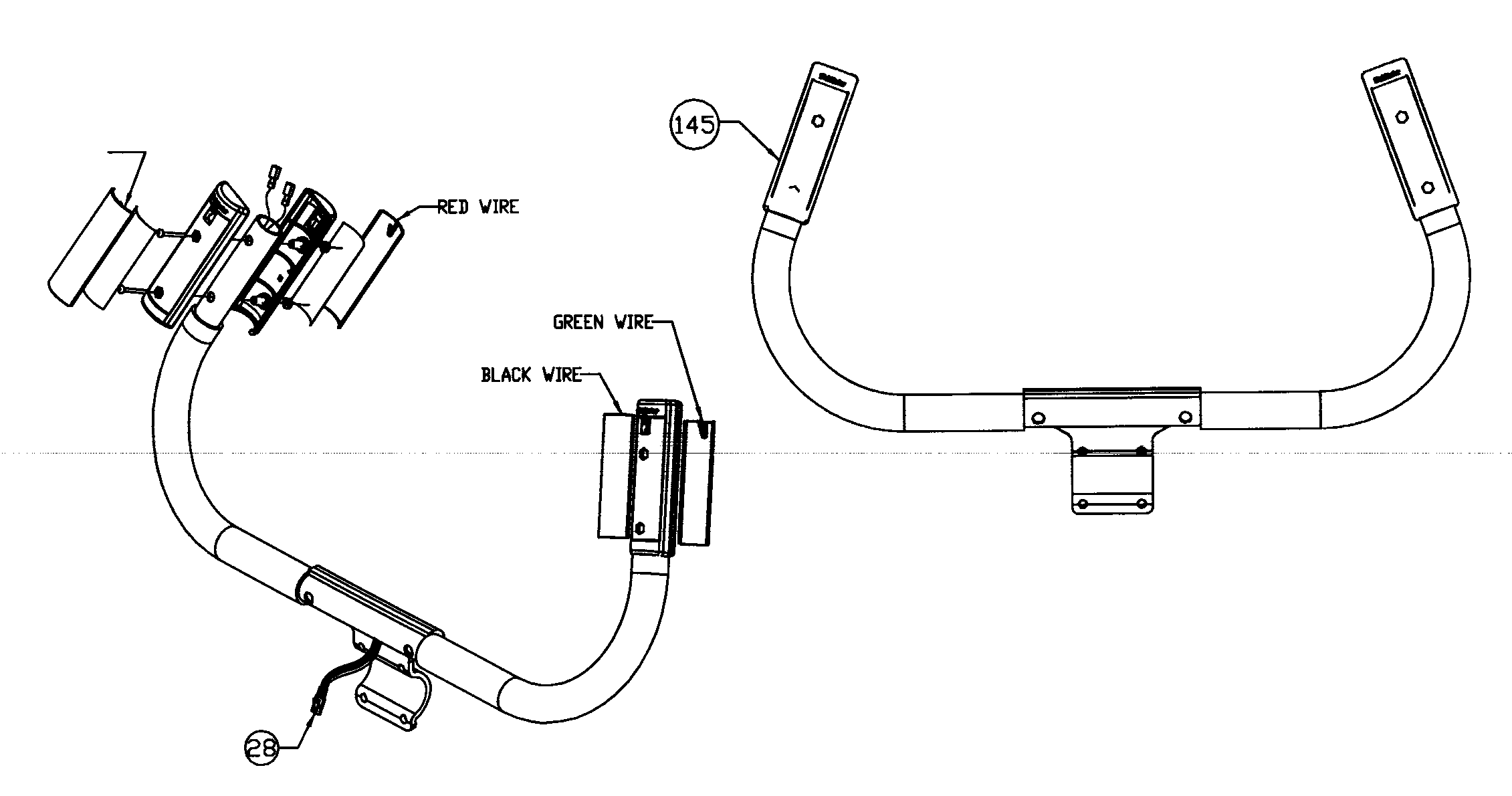 StairMaster 4600CL handles assy diagram