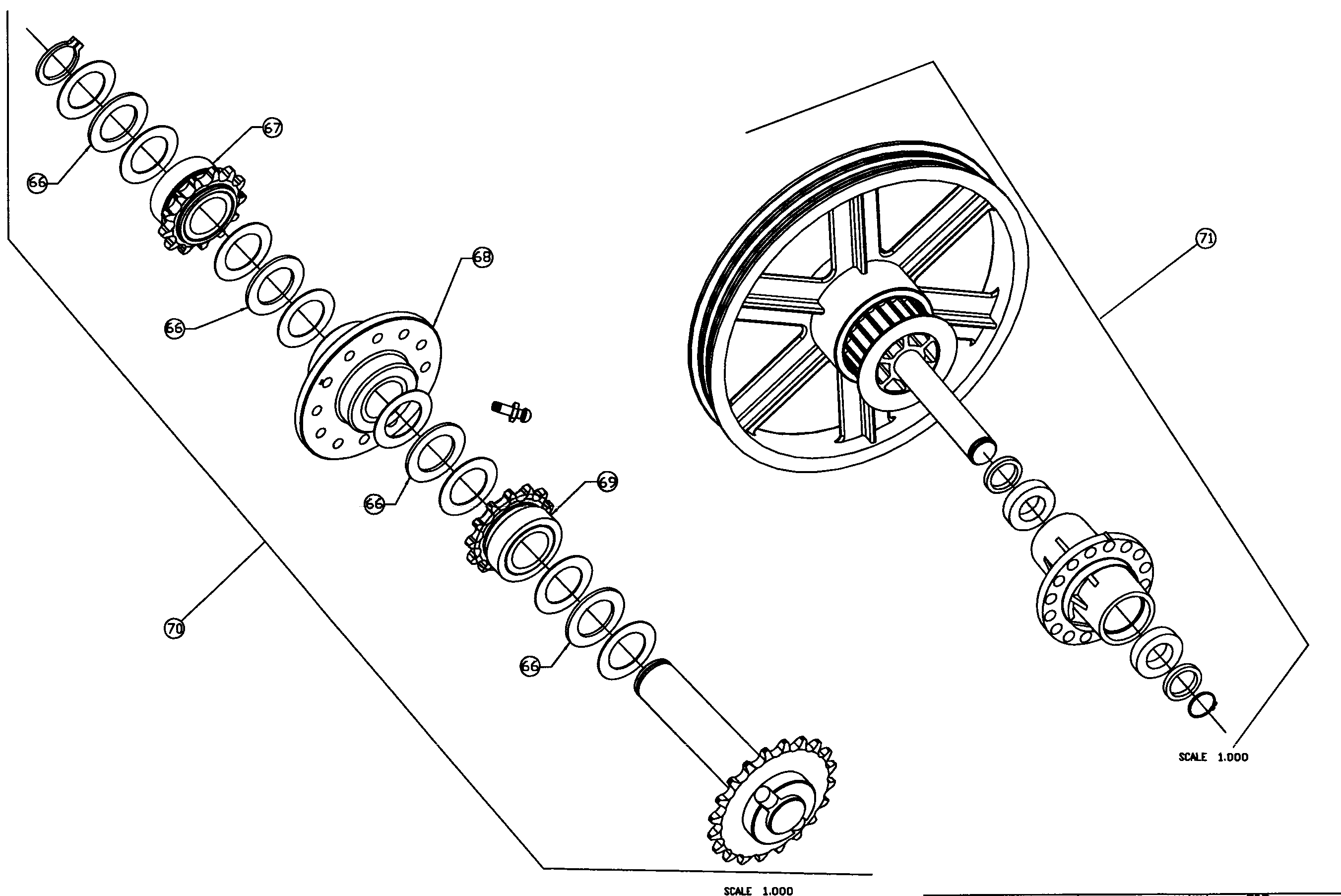 StairMaster 4600CLSILVER drive assy diagram