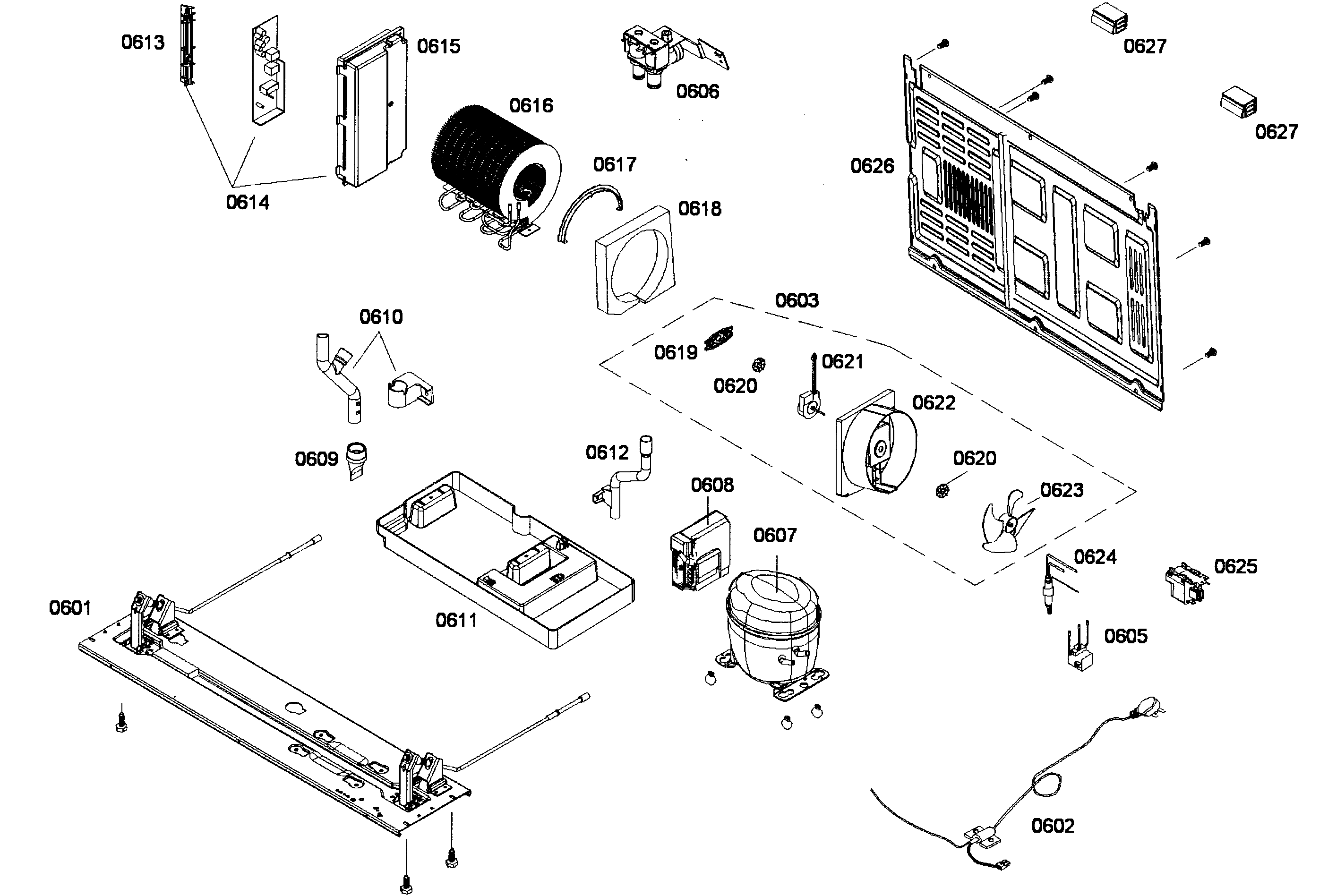 Bosch B22CS50SNW/01 compressor diagram
