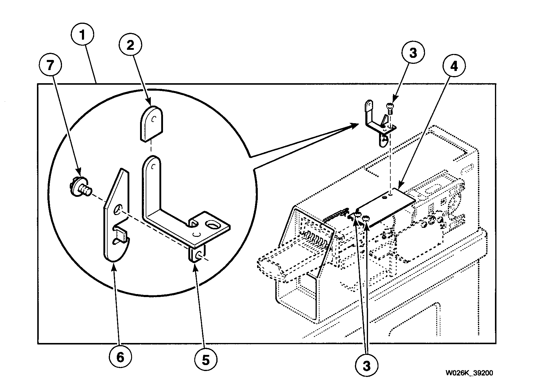 Speed Queen SWT210LA1124 security kit diagram