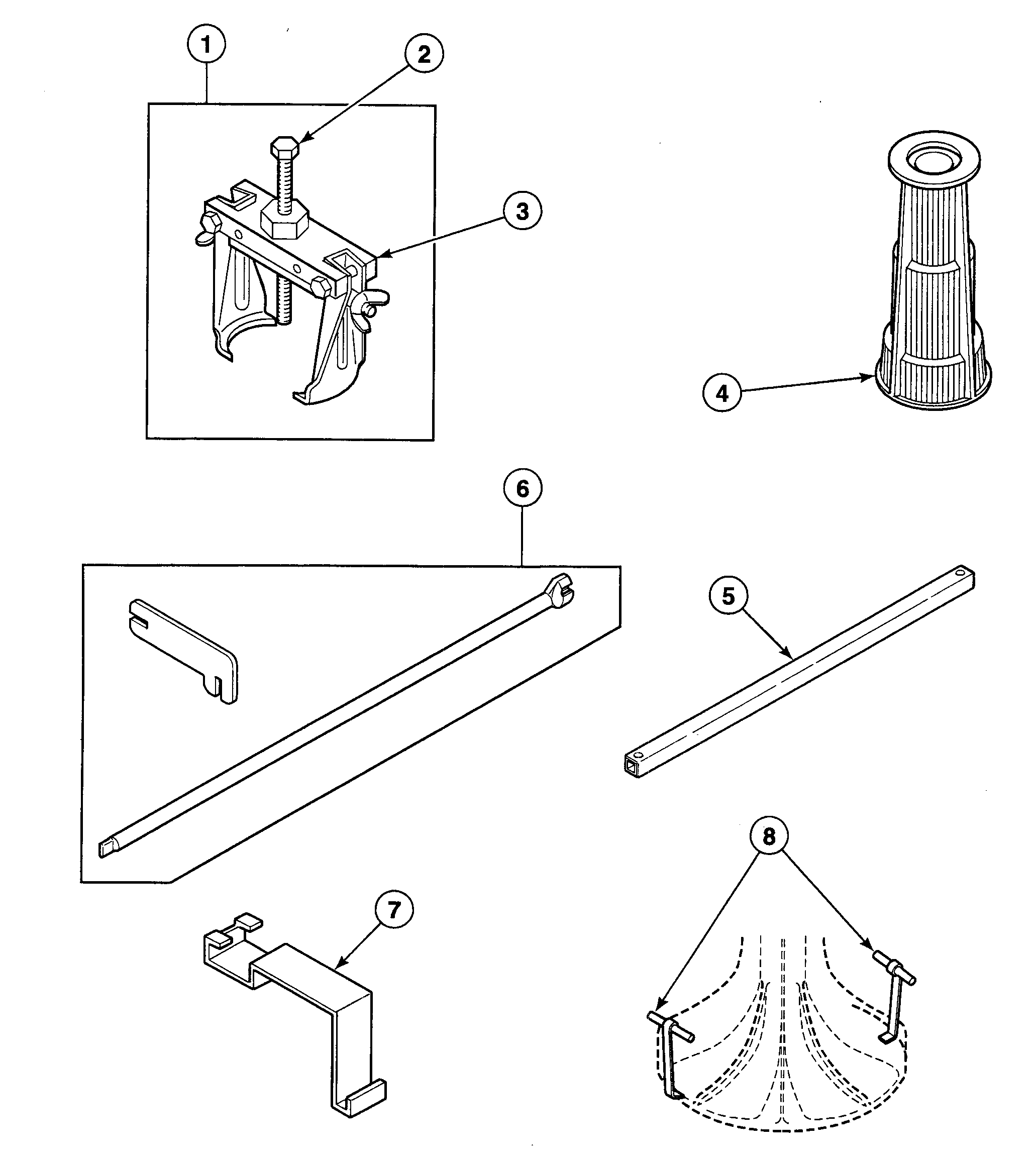 Speed Queen SWT210LA1124 tools 2 diagram