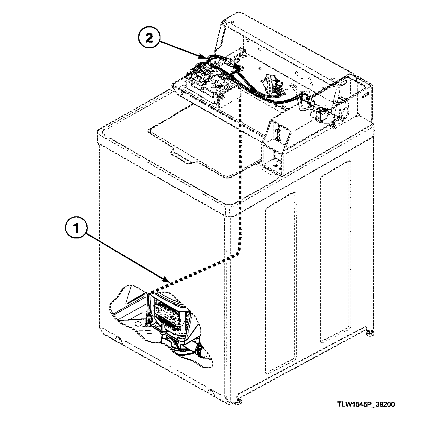 Speed Queen SWT210LA1124 harnesses diagram