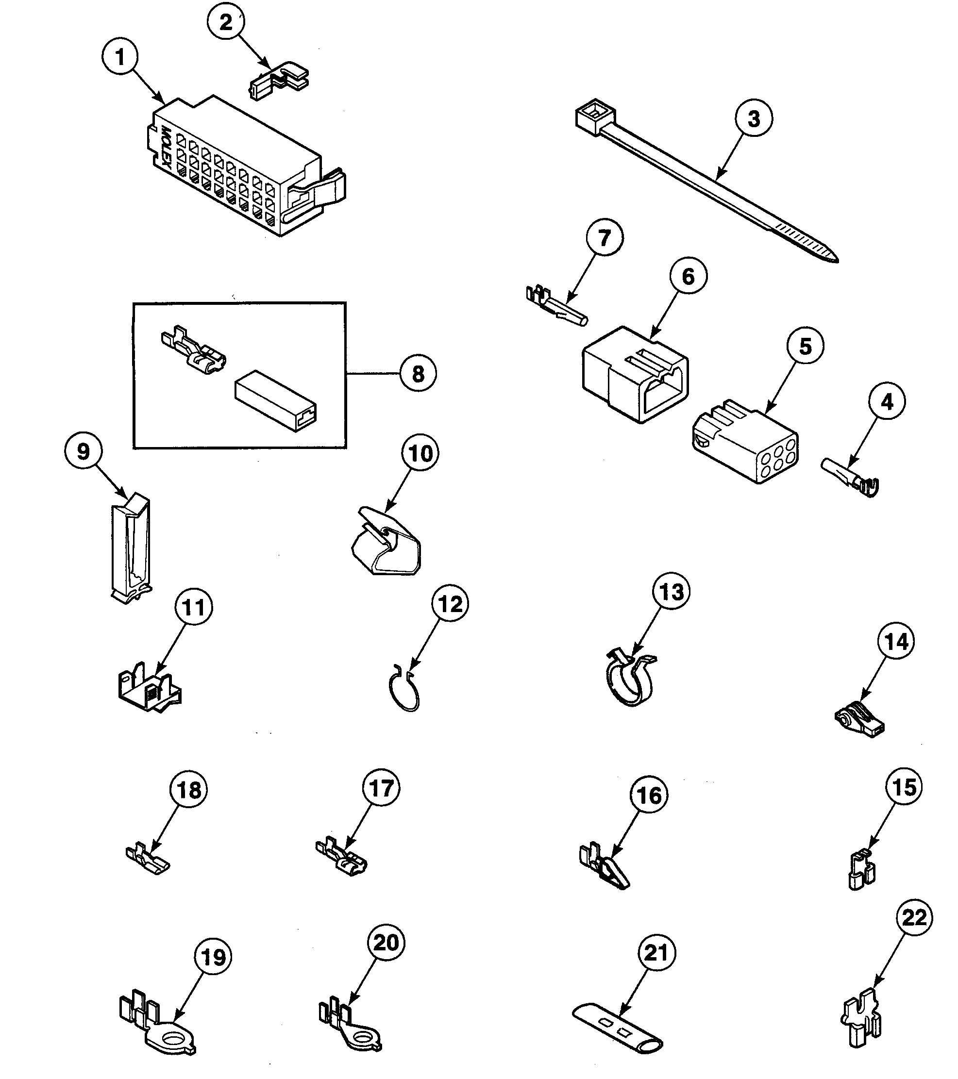 Speed Queen SWT321LA terminals diagram