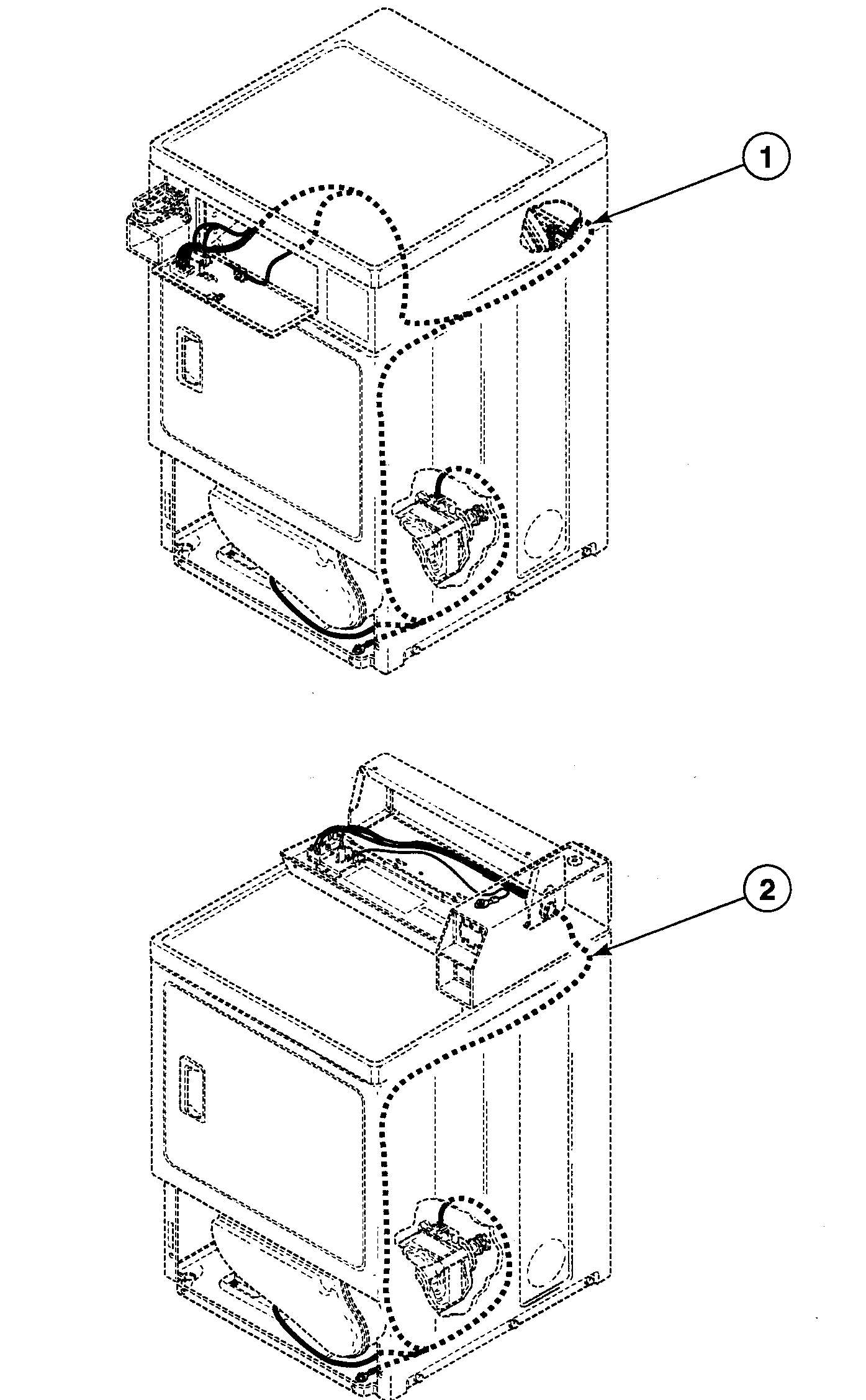 Speed Queen SDEF07QJ1500 harnesses diagram