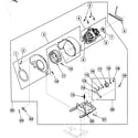 Speed Queen SDG309LF motor assy diagram