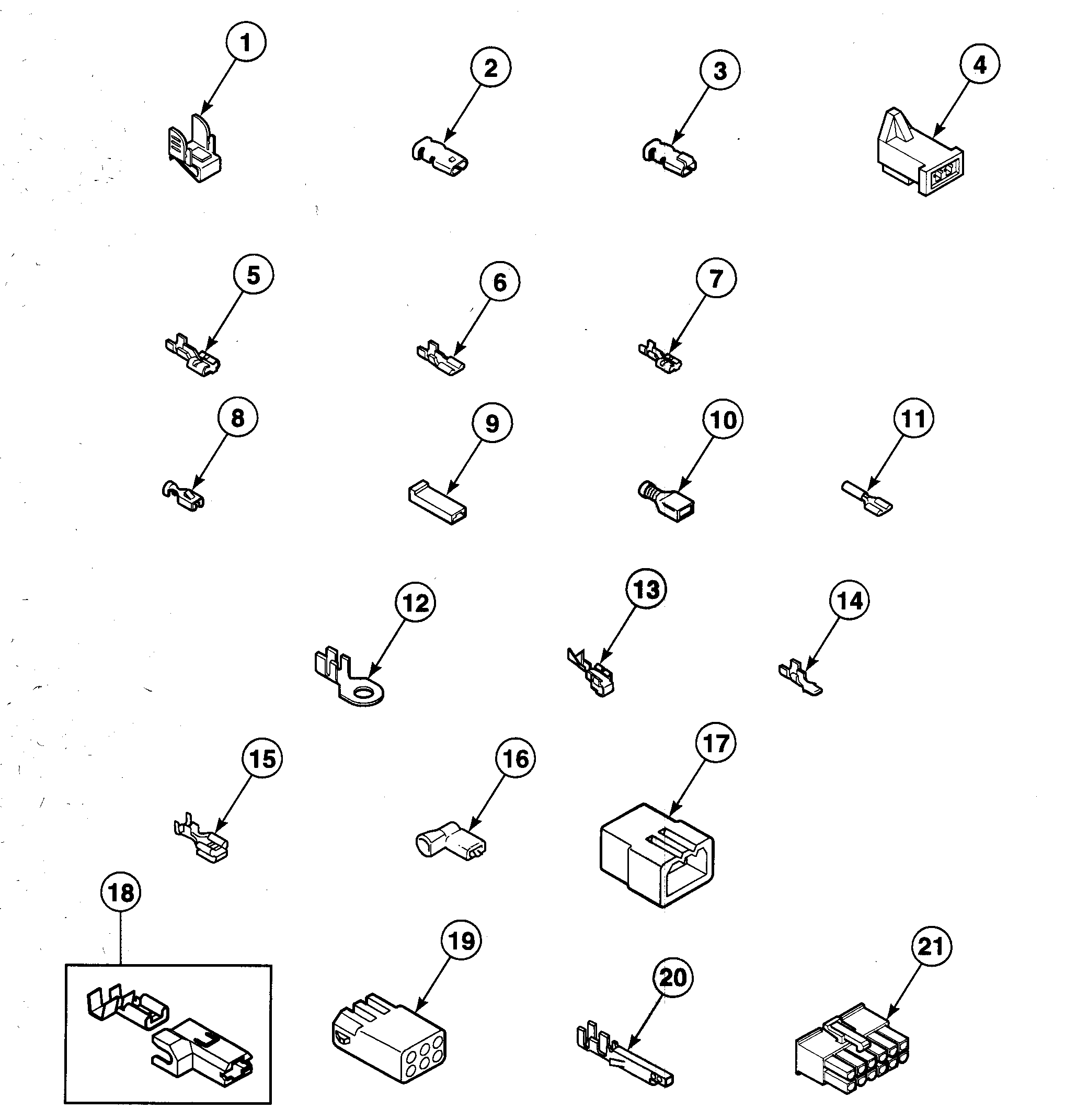 Speed Queen SDG309WF terminals diagram