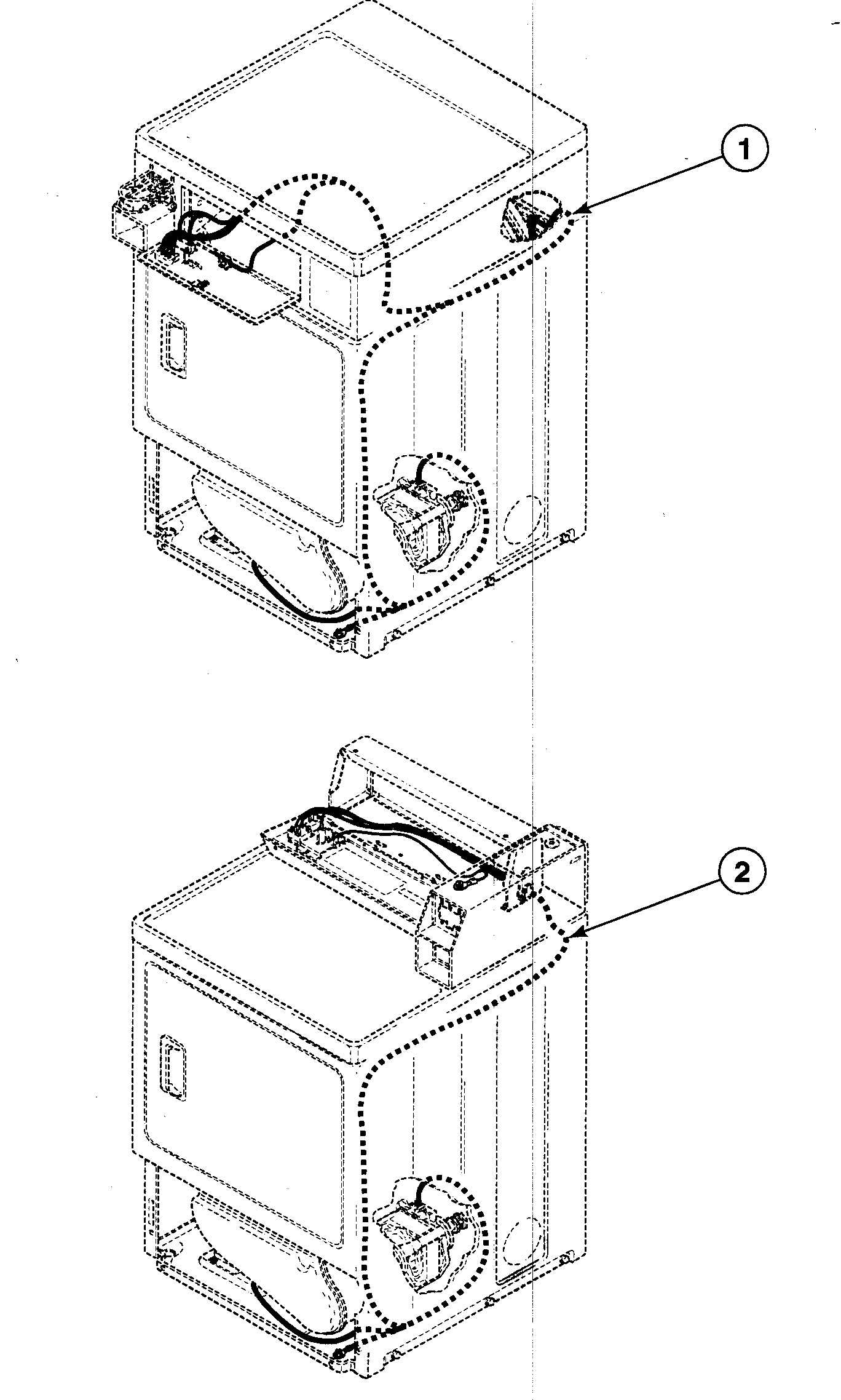 Speed Queen SDG309WF harnesses diagram