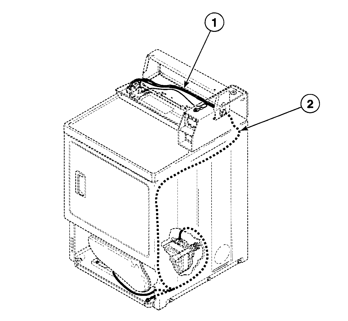 Speed Queen SDE907WF1500 harnesses diagram
